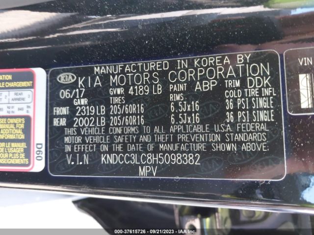 KNDCC3LC8H5098382 KIA NIRO EX