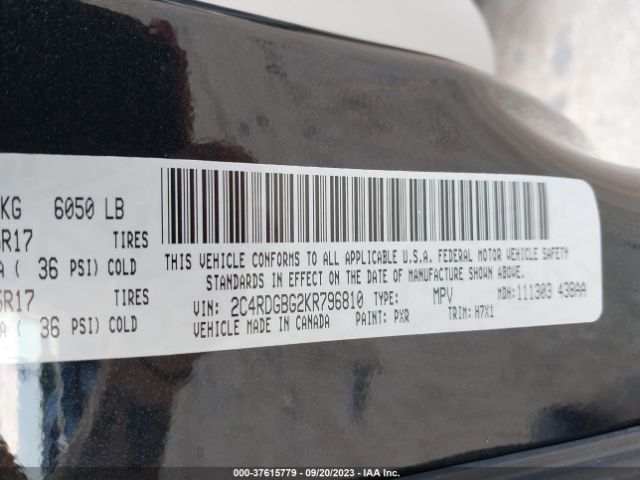 2C4RDGBG2KR796810 Dodge Grand Caravan Se