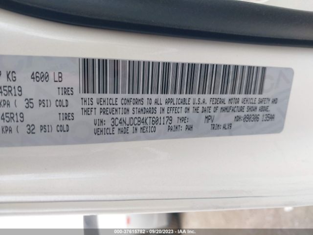 3C4NJDCB4KT601179 Jeep Compass Limited