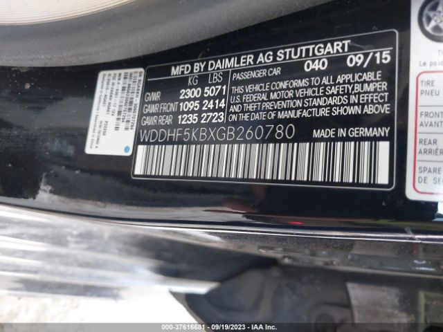 2016 MERCEDES-BENZ E-CLASS WDDHF5KBXGB260780 Photo 8