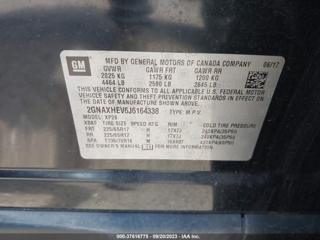 Chevrolet EQUINOX LS 2018 2GNAXHEV6J6164338 Image 9