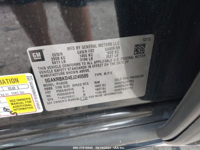 5GAKRBKD4EJ249589 Buick Enclave Leather