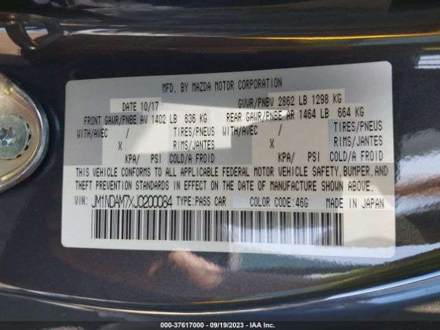 2018 MAZDA MX-5 MIATA RF JM1NDAM7XJ0200084 Photo 8