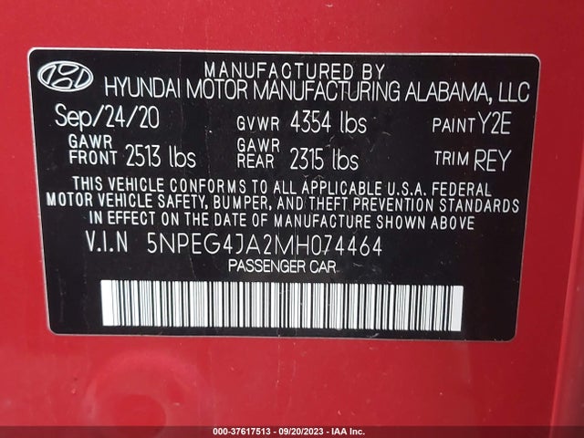 Hyundai SONATA SE 2021 5NPEG4JA2MH074464 Image 15
