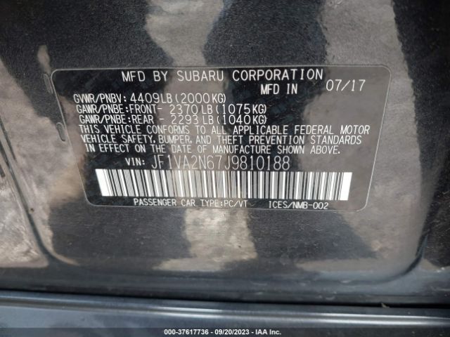 JF1VA2N67J9810188 Subaru Wrx Sti