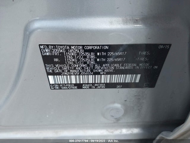 Toyota RAV4 LE 2015 JTMZFREV5FJ056534 Image 15