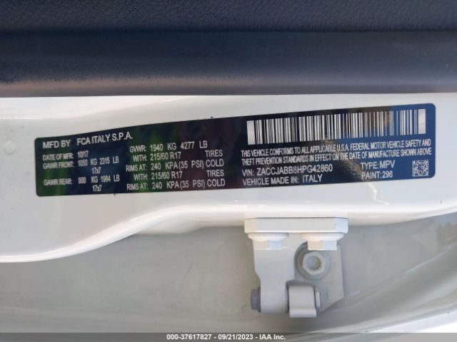 ZACCJABB8HPG42860 Jeep Renegade Latitude