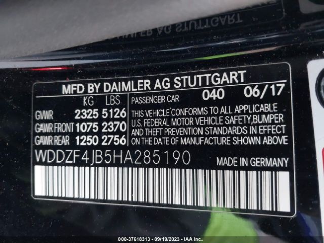 WDDZF4JB5HA285190 Mercedes-Benz E-class E 300