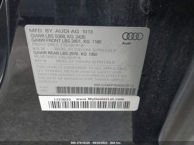 WA1LFAFP2EA053512 Audi Q5 Premium Plus