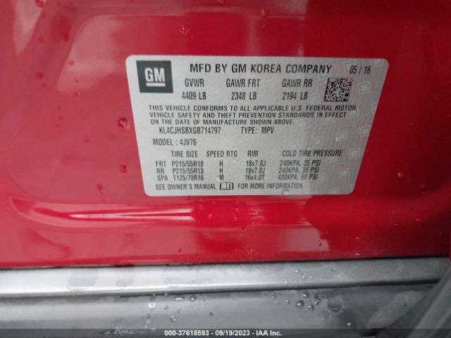 KL4CJHSBXGB714797 Buick Encore Premium