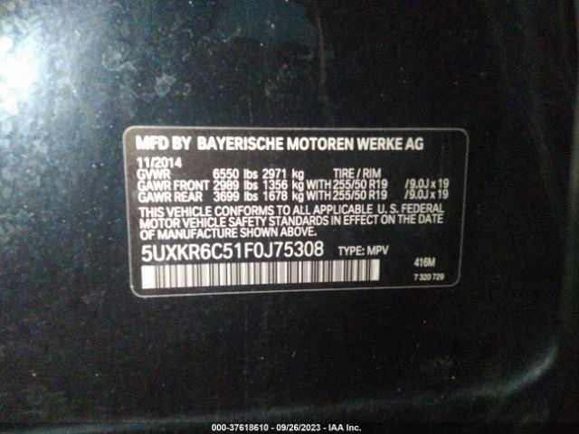 5UXKR6C51F0J75308 BMW X5 Xdrive50i