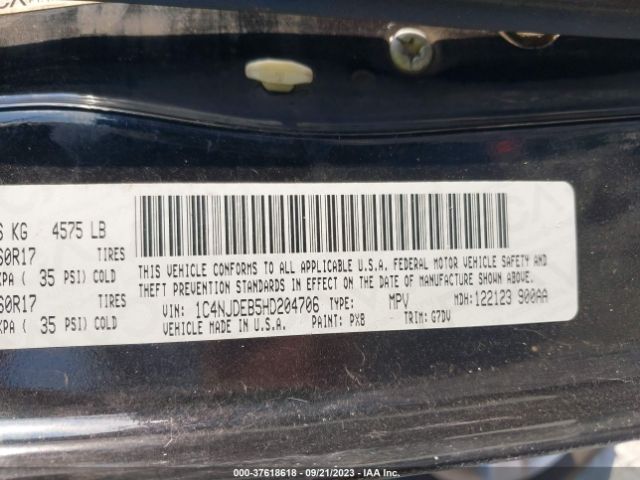 1C4NJDEB5HD204706 Jeep Compass Latitude