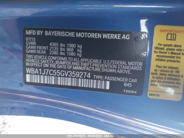 WBA1J7C55GV359274 BMW 2 Series M235i