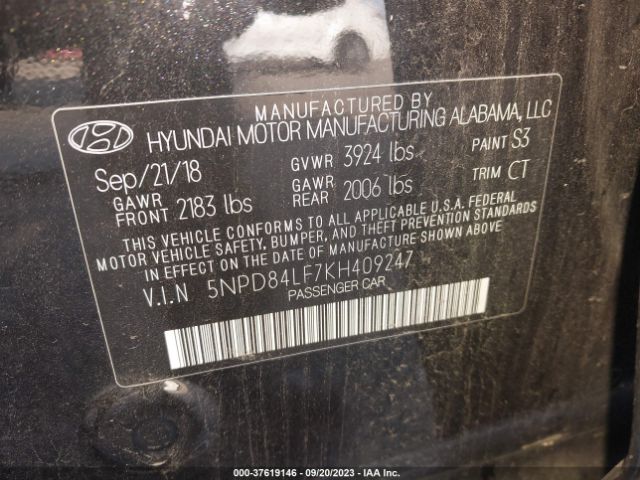 2019 HYUNDAI ELANTRA 5NPD84LF7KH409247 Photo 8