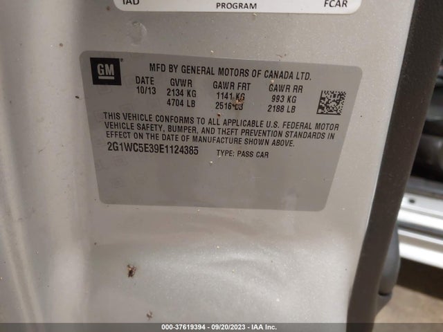 Chevrolet Impala Limited Ltz 2014 2G1WC5E39E1124385 Image 9
