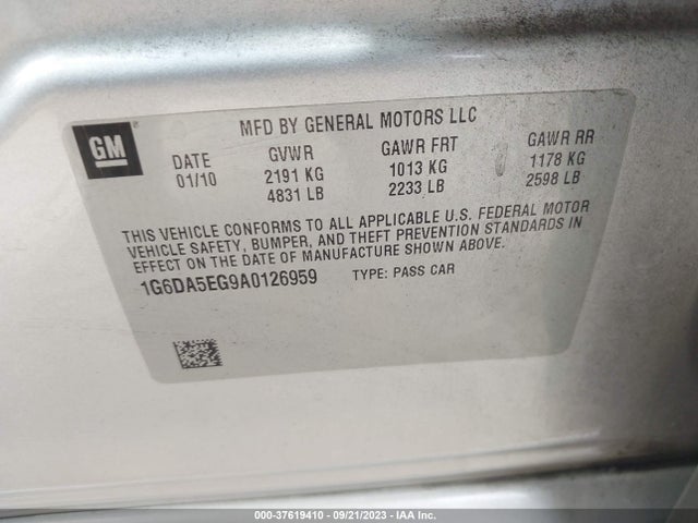 2010 CADILLAC CTS SEDAN 1G6DA5EG9A0126959 Photo 8