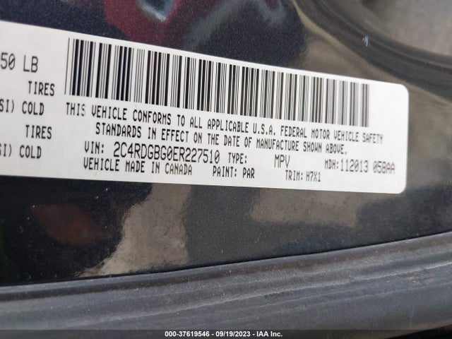 Dodge Grand Caravan Avp/se 2014 2C4RDGBG0ER227510 Image 9