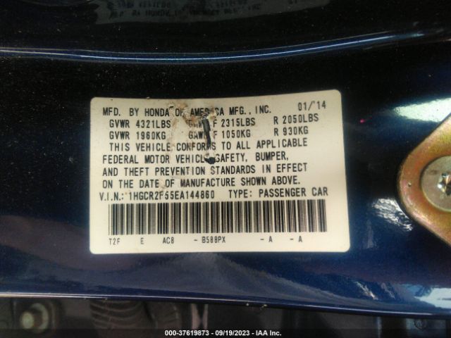 1HGCR2F55EA144860 Honda Accord Sedan Sport