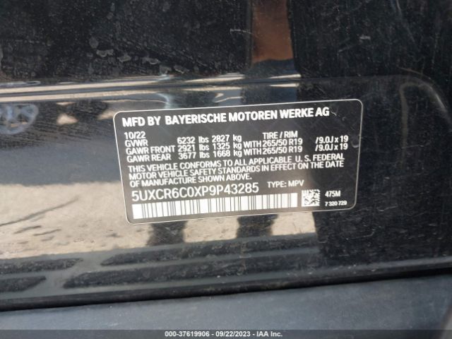 5UXCR6C0XP9P43285 BMW X5 Xdrive40i