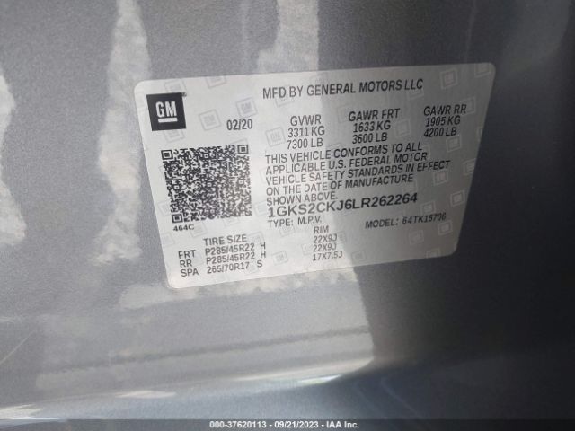 1GKS2CKJ6LR262264 GMC YUKON DENALI