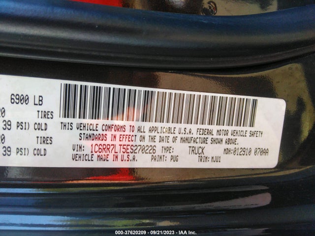 RAM 1500 Lone Star 2014 1C6RR7LT5ES270226 Image 9