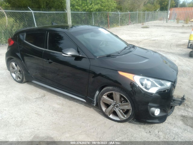 2013 HYUNDAI VELOSTER TURBO W/BLACK INT VIN: KMHTC6AE4DU099465