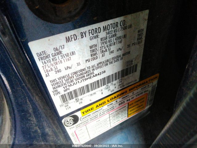 1FMJU1JT9HEA84238 Ford Expedition Xlt/king Ranch