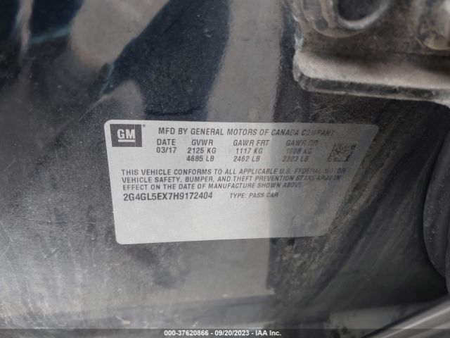 2G4GL5EX7H9172404 Buick Regal Sport Touring