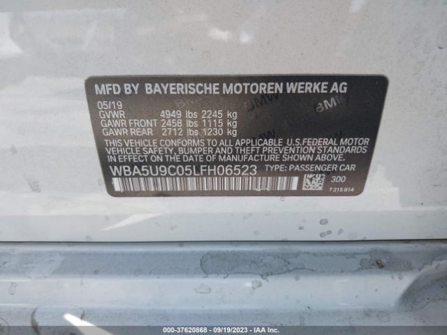 WBA5U9C05LFH06523 BMW 3 Series M340i Xdrive