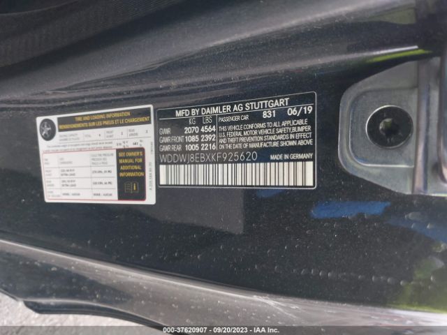 WDDWJ8EBXKF925620 Mercedes-Benz C-class C 300