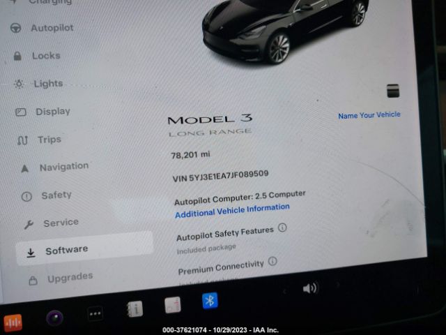 5YJ3E1EA7JF089509 Tesla Model 3 Range Battery