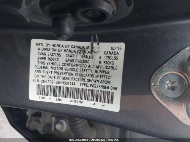 2HGFC2F56HH501144 Honda Civic Sedan Lx