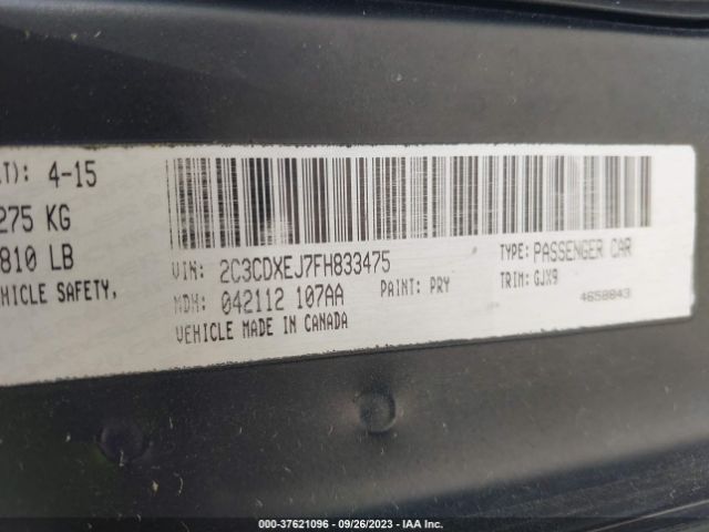 2C3CDXEJ7FH833475 Dodge Charger Srt 392