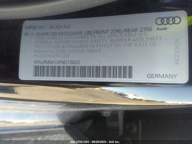 Audi A6 3.0l Tdi Premium Plus 2015 WAUFMAFC4FN013820 Image 9