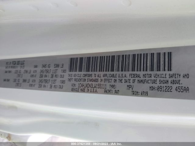 1C4HJXDN3LW155111 Jeep Wrangler Unlimited Sport S
