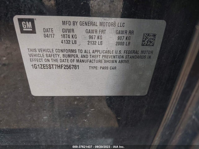 Chevrolet MALIBU LT 2017 1G1ZE5ST7HF256781 Image 9