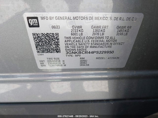 Chevrolet Blazer Lt 2023 3GNKBCR44PS229950 Image 9