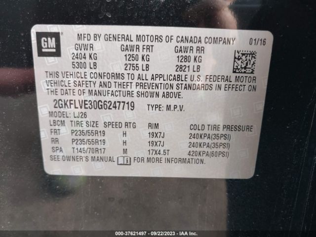 2GKFLVE30G6247719 GMC Terrain Denali