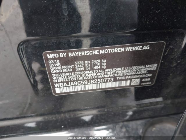 WBAJA9C59JB250773 BMW 5 Series 530e Iperformance