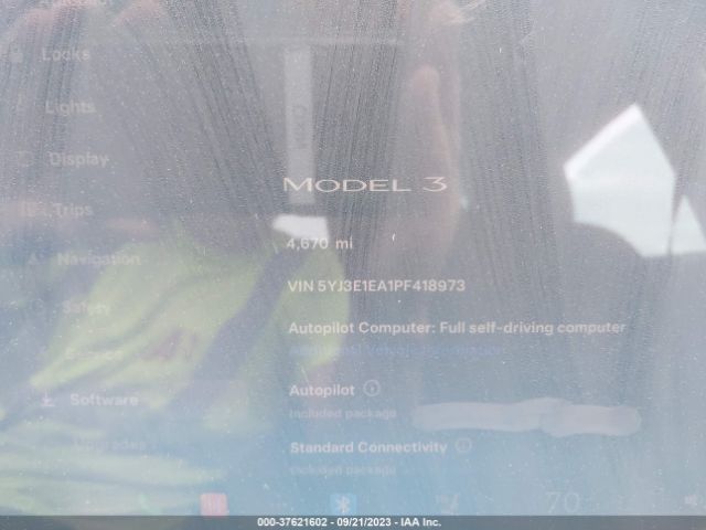 5YJ3E1EA1PF418973 Tesla MODEL 3