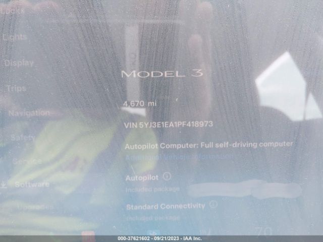 5YJ3E1EA1PF418973 Tesla MODEL 3