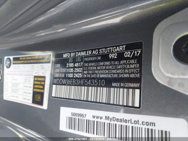 WDDWJ6EB3HF543510 Mercedes-Benz C-class Amg C 43