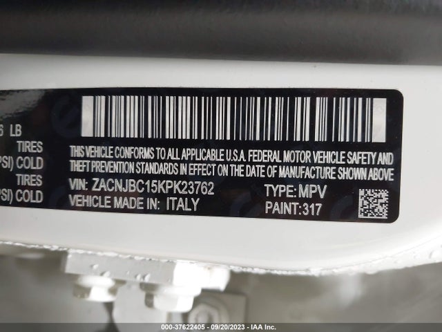 ZACNJBC15KPK23762 Jeep Renegade Trailhawk