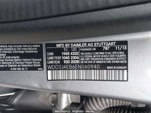 WDDSJ4EB6EN060940 Mercedes-Benz Cla-class Cla 250