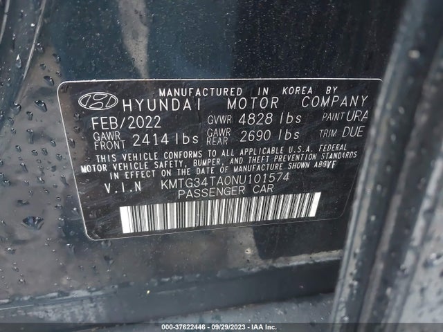 Genesis G70 2.0t Awd 2022 KMTG34TA0NU101574 Image 9