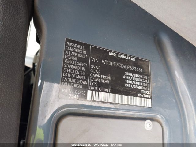 WD3PE7CD6JP623651 Mercedes-Benz Sprinter 2500 Standard Roof V6