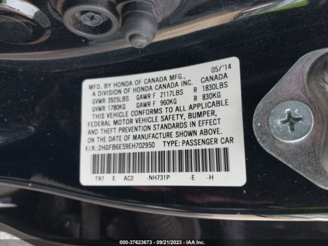 2HGFB6E59EH702950 Honda Civic Sedan Si