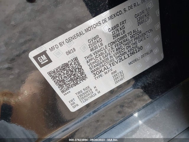 3GKALTEV2LL156120 GMC Terrain Sle