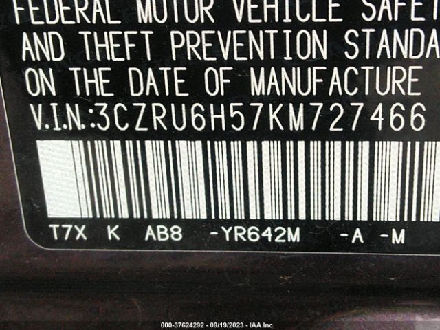 3CZRU6H57KM727466 Honda HR-V EX
