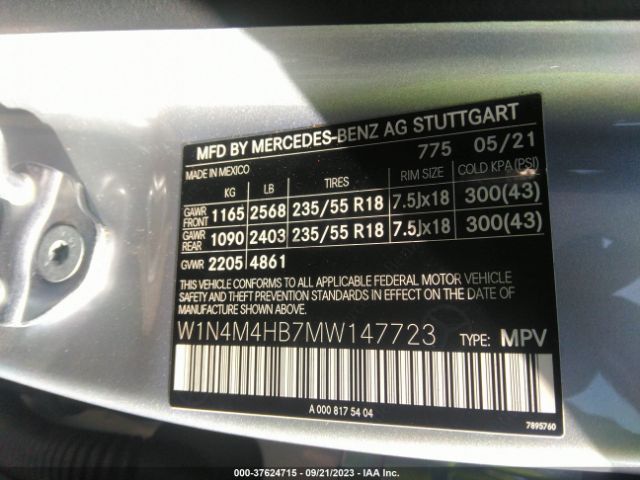 W1N4M4HB7MW147723 Mercedes-Benz Glb Glb 250